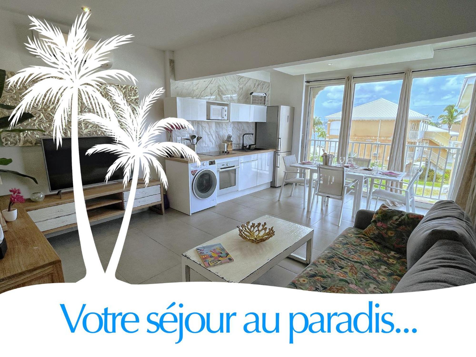 Studio Pieds Dans L'Eau Avec Vue Lagon Et Piscine Sandy Ground Ngoại thất bức ảnh